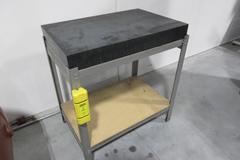 Granite Surface Plate, On Steel Table "Grade B"