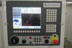 Milltronics RW-15 CNC Vertical Machining Center, 25" x 15" x 20.5". Series D, Milltronics 8200 Control, 16 ATC, 8K RPM, Probing, Chip Auger