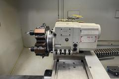 Milltronics ML16 CNC Engine Lathe, Series G, 8200 CNC Control, 8 Station Turret, Tailstock, 3-Jaw Chuck, Coolant, Enclosure