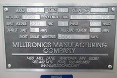 Milltronics ML16 CNC Engine Lathe, Series G, 8200 CNC Control, 8 Station Turret, Tailstock, 3-Jaw Chuck, Coolant, Enclosure