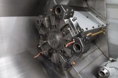 Haas SL-20 CNC Turning Center, Programmable Tailstock, Tool Presetter, Parts Catcher, Chip Auger, 8" Chuck