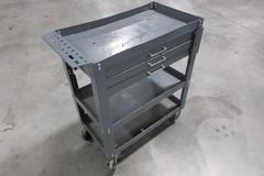 Steel 3-Drawer Locking Metal Cart