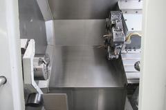Haas SL-20 CNC Turning Center, Programmable Tailstock, Tool Presetter, Parts Catcher, Chip Auger, 8" Chuck