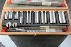 Broaching Set In Case; Bushings, Broach Cutters