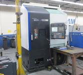 Hyundai Wia LV500R CNC Vertical Turret Lathe, Fanuc 32i, 15" 3-Jaw Chuck, 12-Station Turret, LNS/Turbo Chip Conveyor