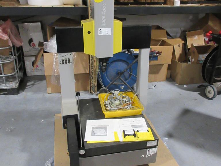 Brown & Sharpe Gage 2000 With Manuals & 3.5" Floppys, MIP Renishaw Rotation Probe *NO PC*