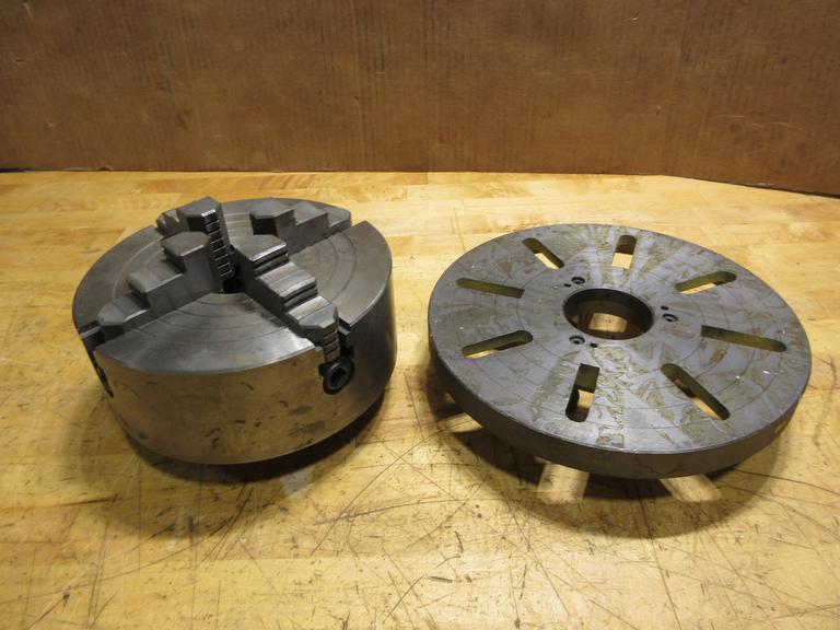 HHT 8" 4-Jaw Chuck W/ D1-4 Camlock & 10" D1 Adaptor Plate