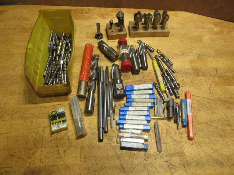Assorted HSS Tooling - Endmills, Reamers, Taps, Radius Cutters