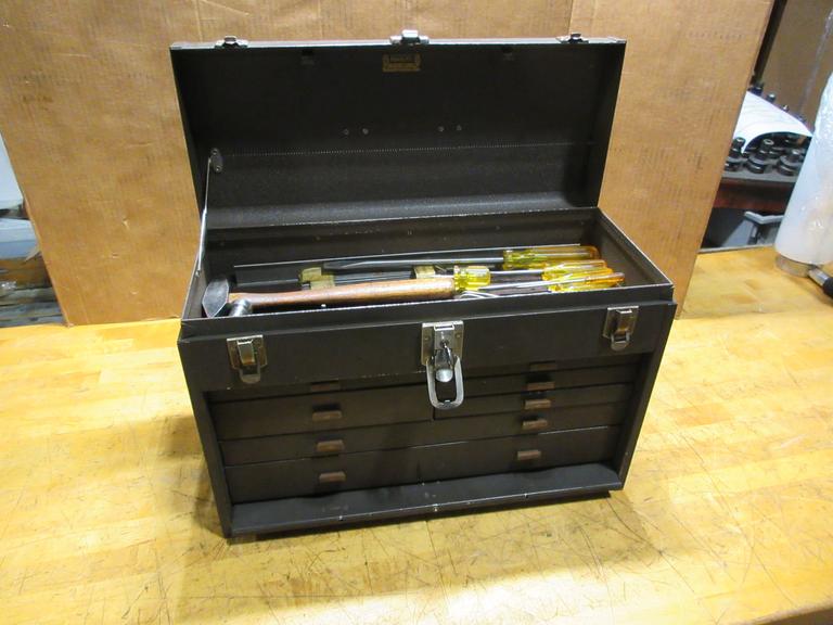 Kennedy 520 20" Toolbox W/ 7 Drawers - Various Hand Tools, Files, Taps