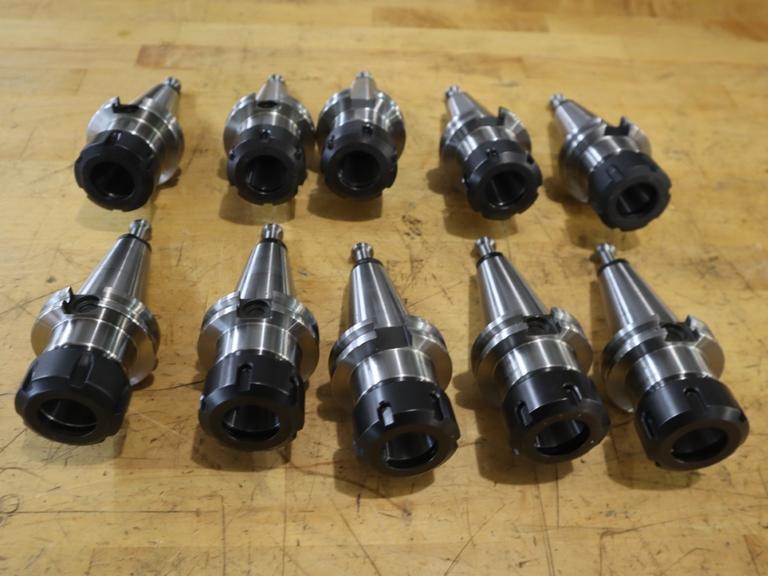 Techniks CT40 Taper Tool Holders: (10) ER-32 Collet Holders