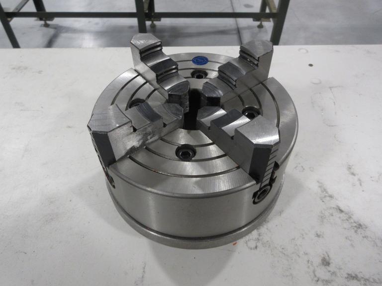HHT 8" Independent 4 Jaw Lathe Chuck with Reversible Hard Step Jaws and D1-4 Camlock Mounting