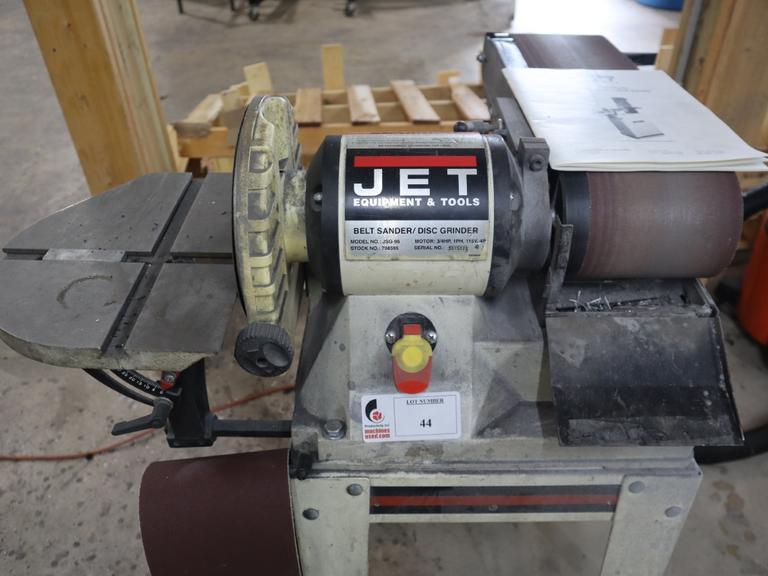 Jet JSG-96 Combination Belt | Disc Grinder, 6"W Belt, 9" Disc, 3/4 HP, With Stand