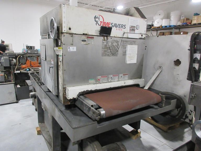 TimeSavers Series 3100 Wet Belt Sander, Coolant System with Paper Filtration