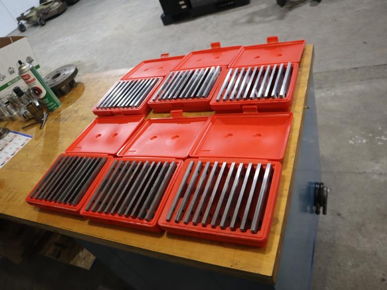 6" x 1/8" Steel Vise Parallel Sets In Cases, (6 Sets)