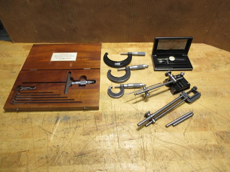 Starret Depth Micrometer 0"-6", Starrett 0"-3" Micrometers, Starret Last Word Dial Indicator & Height Stands