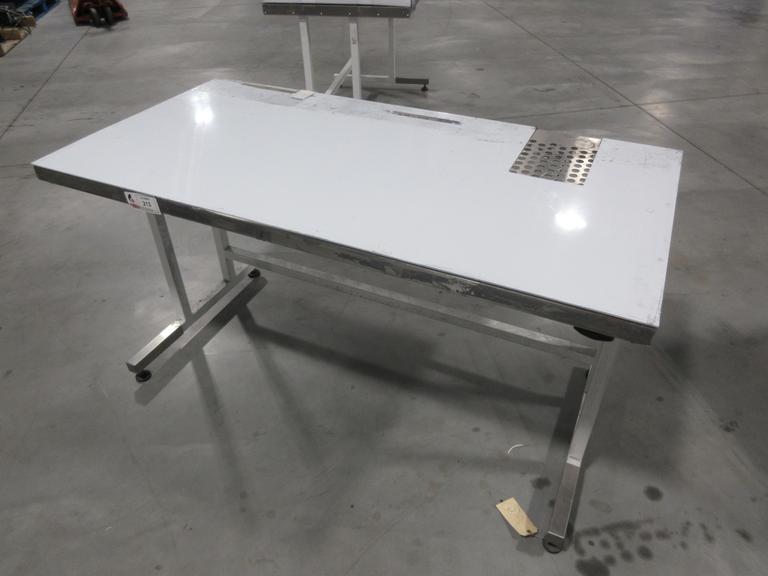 Terra Universal Stainless Steel Table Perforated, Cleanroom 