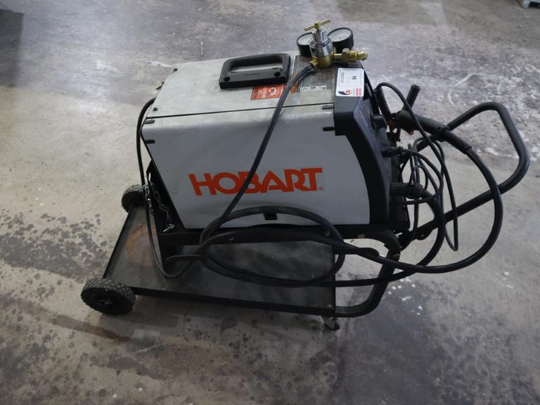 Hobart Handler 190 Wire Feed  MIG Welder with Hoses, Hobart Torch, Built-In Wire Feed, Gas Regulator, Cart