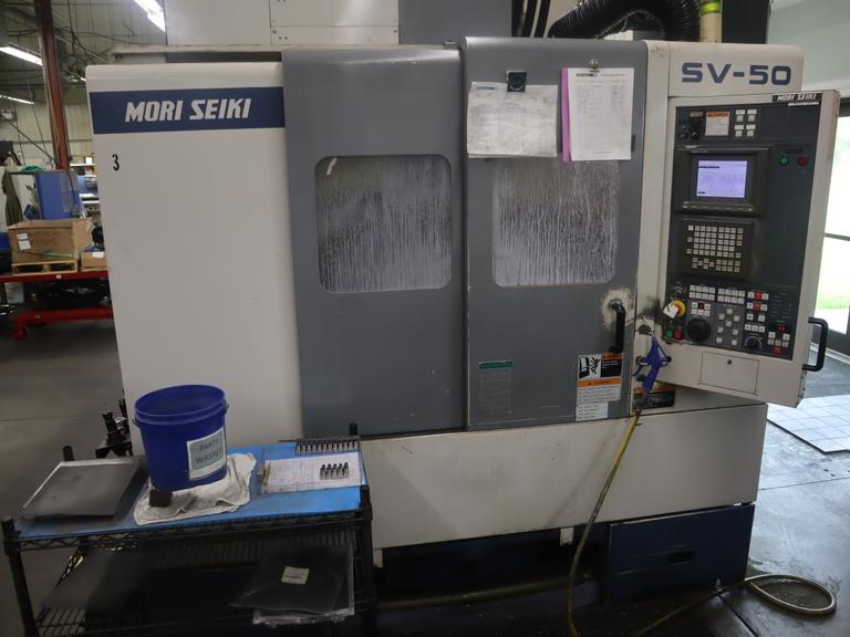 Mori Seiki SV-50 CNC Vertical Machining Center, 10K Spindle, 20 Station ATC