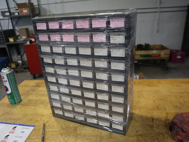 Multi Bin Cabinet with Drills and Reamers