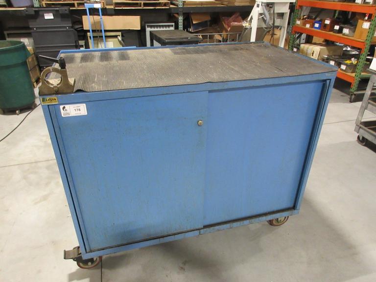 LISTA Double Width CNC Cabinet, 9-Drawer, Rolling, CNC Tool Holder Frames 40 Taper