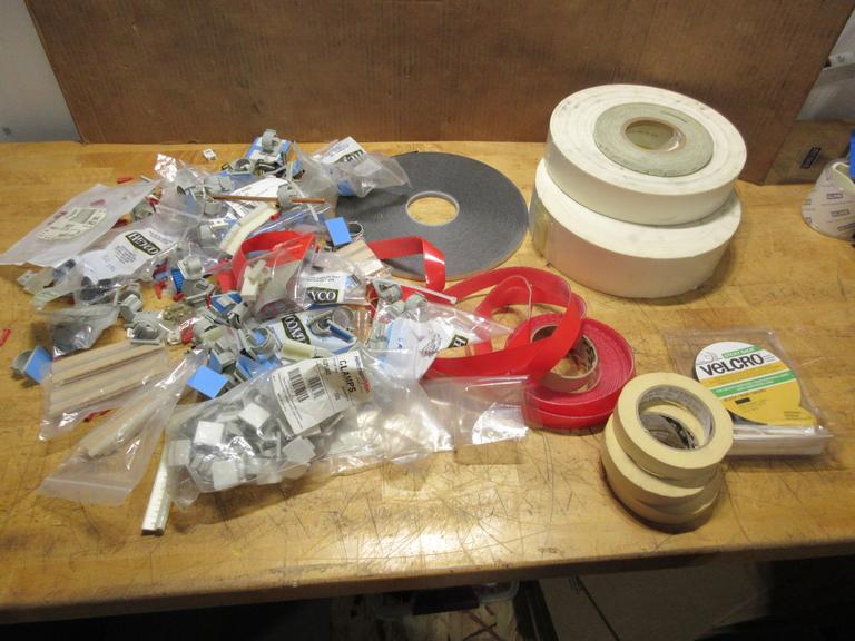 Assorted Tape, Velcro, Cable Mounts