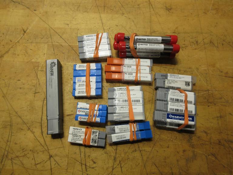 Assorted Carbide Endmills - Dovetail, Keyseat, Radius, Square