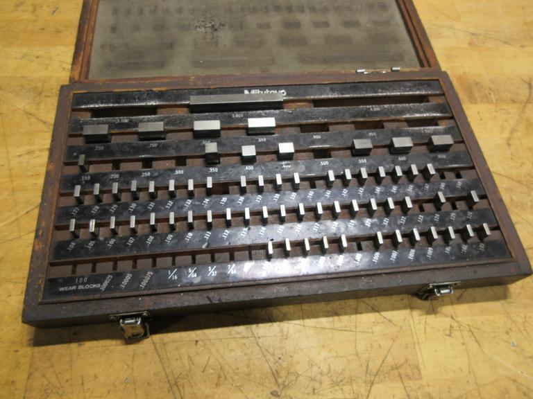 Mitutoyo Gauge Block Set .100" - 3" Incomplete Set