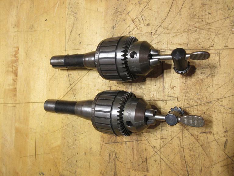 Jacobs 3JT Keyed Super Chucks with Keys, with R8 Tapers (2)