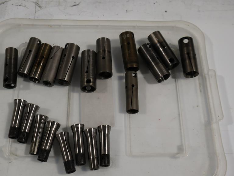 Hardinge & S&M F20 Collets- Assorted & Hardinge 20D Bar Loader Collets