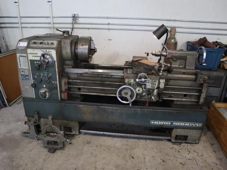 Howa Sangyo 1000 16" x 40" Engine Lathe, 12" Chuck, Tailstock