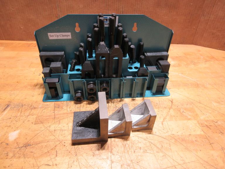 Te-co Set up Clamps w/ Rack & Small Angle Plates
