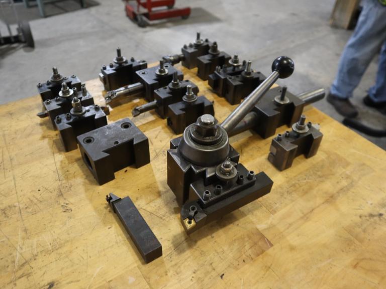 Aloris CXA Quick Change Tool Post with Various Tool Holders and More