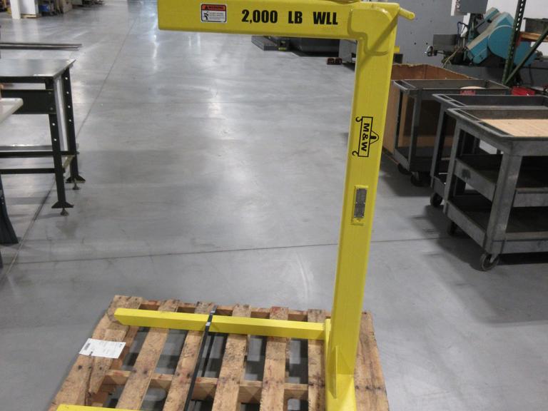 M&W Pallet Lifter w/ Adjustable Bale - 2000 lbs WLL - #14511