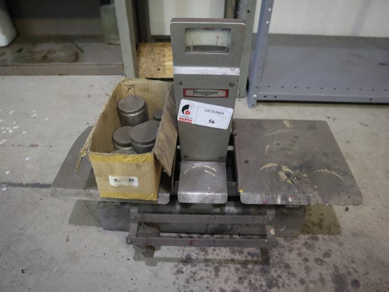 Pennsylvania DC-10/50 Balance Scale with Weights