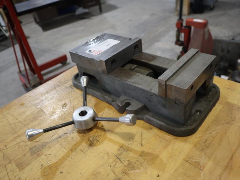 Mighty Precision 6" Machine Vise with Hard Jaws and Speed Handle