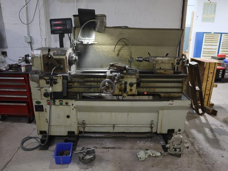 Yam 14X40 Engine Lathe, 14" x 40", Acu-Rite III 2-Axis DRO, Tailstock, Inch/Metric Threading