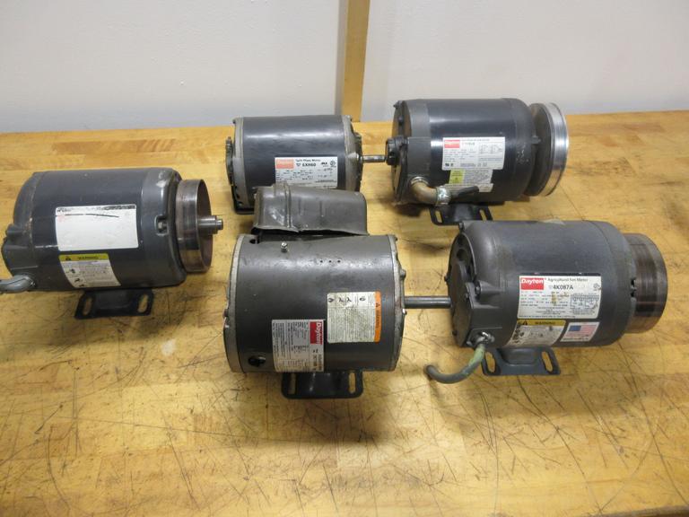 Dayton AC Motors - 1/3HP -1/2HP Split Phase, Agricultural, Industrial - 1750-3500RPM