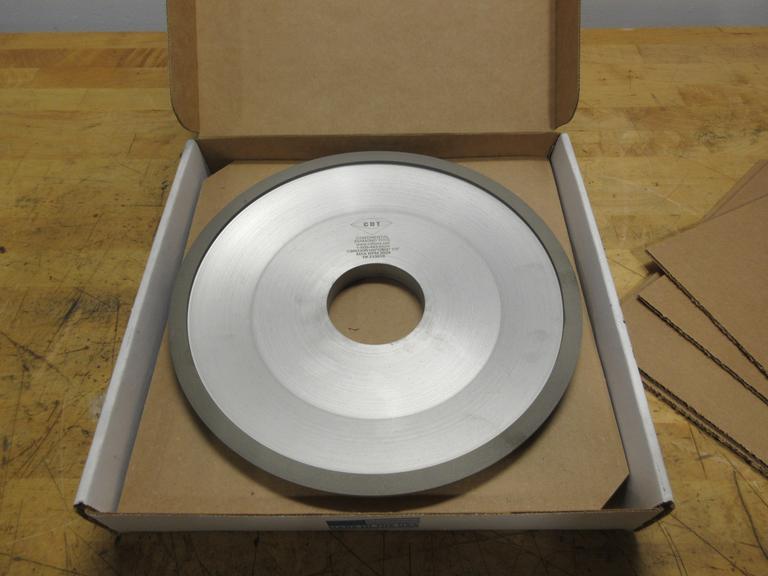 Continental Diamond Tool, 12" CBN Diamond Cup Tool Grinding Wheel, CBN220R100*OBQ* 1/8", Max RPM 3024, New In Box