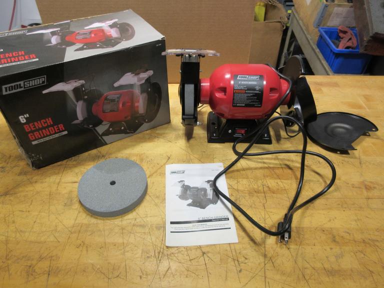 Tool Shop 2.1-Amp Corded 6" Bench Grinder