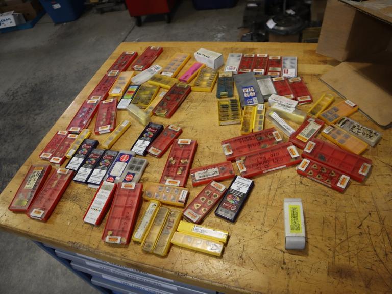 Carbide Inserts, Large Assorted Lot, Many Brands and Types