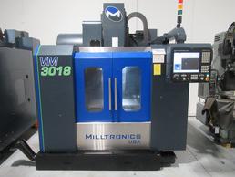 Milltronics VM3018 CNC Vertical Machining Center, 30"x18"x20", 10K RPM, Coolant, Chip Auger, Probing - New 2017