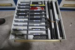 Equipto HD Tool Cabinet - LOADED with Drills, Taps and Dies, Countersinks, Letter and Number Punches and More