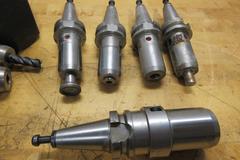 BT30 Tool Holders, Erickson Hydraulic End Mill Type, 1.5" Shell Mill, and 30 Taper Tool Vises