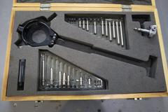 Fowler Bore Gage 0-.25 Indicator, .0005 Res Indicator, Wood Divider Box