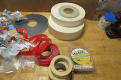 Assorted Tape, Velcro, Cable Mounts