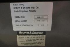 Brown & Sharpe Gage 2000 With Manuals & 3.5" Floppys, MIP Renishaw Rotation Probe *NO PC*