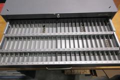 Huot 4 Drawer Metric Drill Storage Cabinet, with Assorted Drills and Tooling