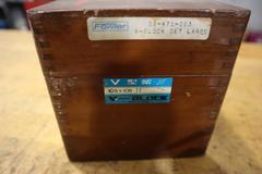 Fowler Vee-BLock Paired Set -Precision Ground 4"W x 4 Deep x 3" High - Wood Case