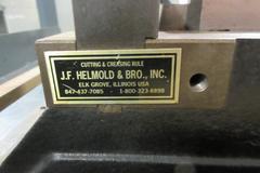 JF Helmold & Bro -Tool & Die Attachments - Die Forming, Notching, Shear - Mounted On Heavy Duty Storage Work Bench