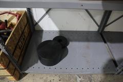Surplus Plastic Materials with Metal Shelving Unit